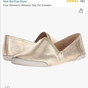 frye gold melanie slip